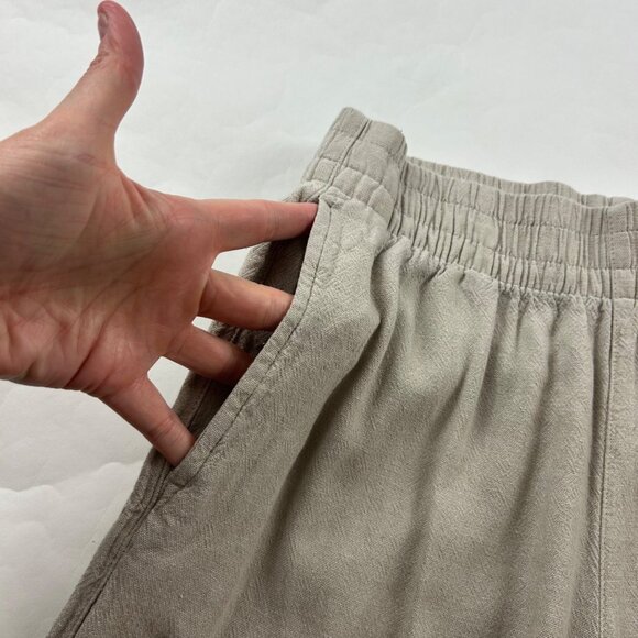 Old Navy Flax Linen Blend High Rise Wide Leg Pant S - Picture 3 of 7